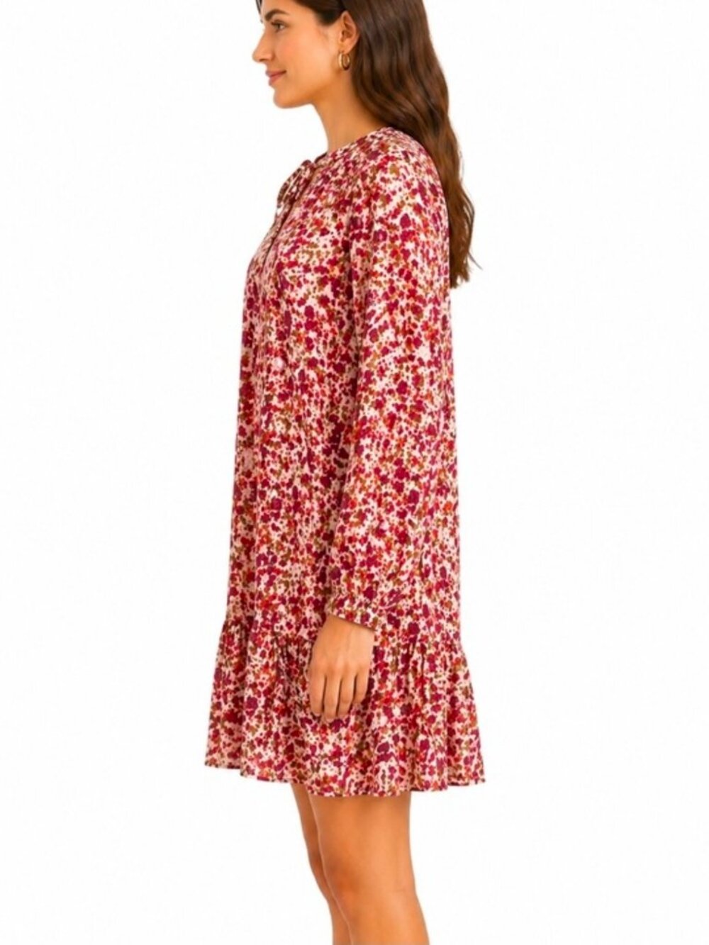 J Crew Factory Raglan Crinkle Mini Dress Size Med - Picture 3 of 12